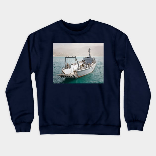 Lebanese Amphibious Transport Ship Crewneck Sweatshirt by mcdonojj